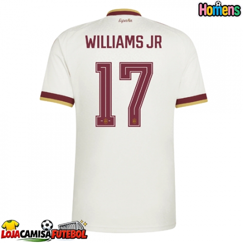 Camisa de Futebol Espanha Nico Williams #17 Equipamento Secundário Mundo 2026 Manga Curta